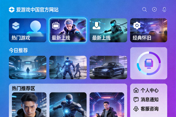 爱游戏中国官方网站平台介绍配图 - 现代化游戏平台界面