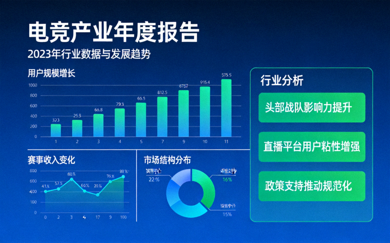 电竞产业年度报告发布配图 - 数据图表与行业分析