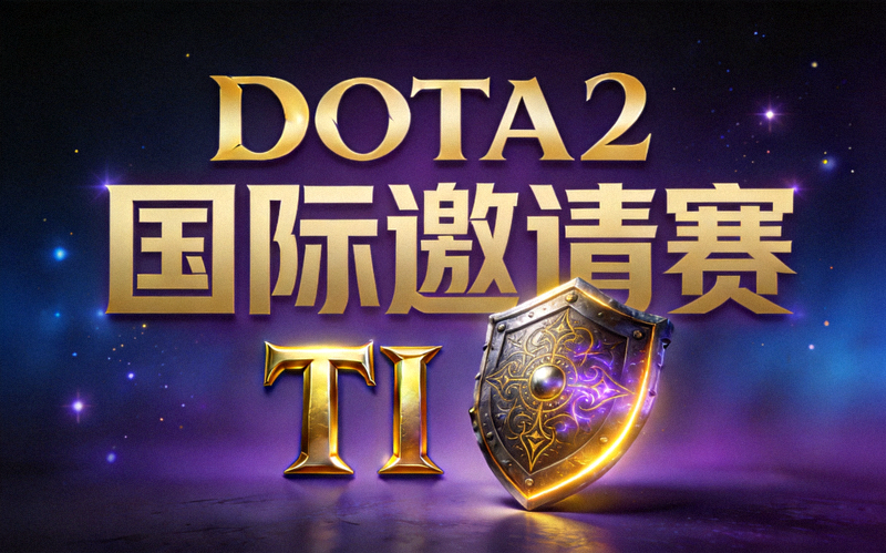 DOTA2国际邀请赛宣传图 - TI赛事标志与不朽盾