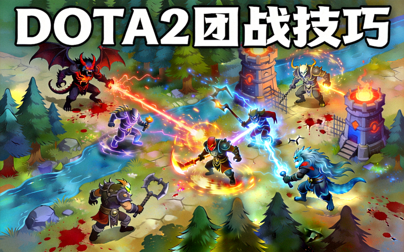 DOTA2游戏攻略专区配图 - 游戏内团战场景