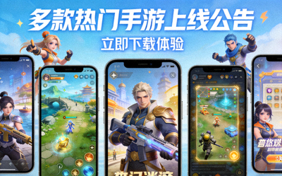 多款热门手游上线公告配图 - 手机游戏画面合集