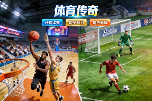体育传奇手游截图 - 篮球足球多项目体育竞技游戏画面