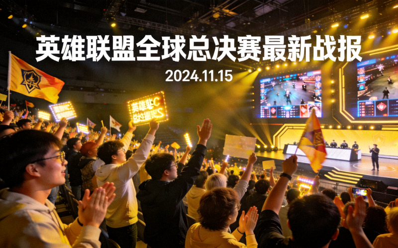 英雄联盟全球总决赛最新战报配图 - 比赛现场观众欢呼