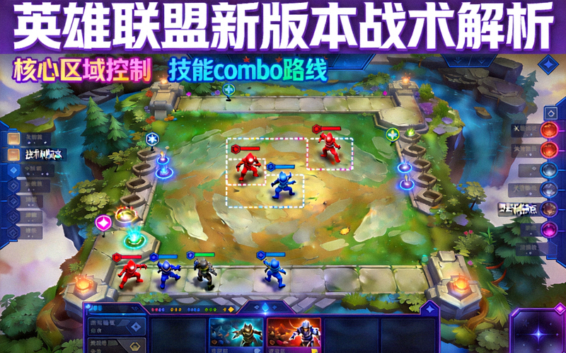 英雄联盟新版本战术解析配图 - 游戏内战术示意图