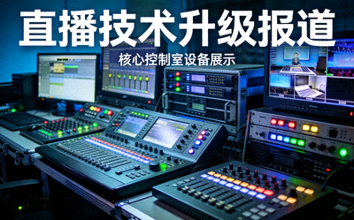 中文首页直播技术升级报道配图 - 直播控制室技术设备