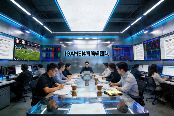 IGAME体育编辑团队工作场景 - 现代化新闻编辑室