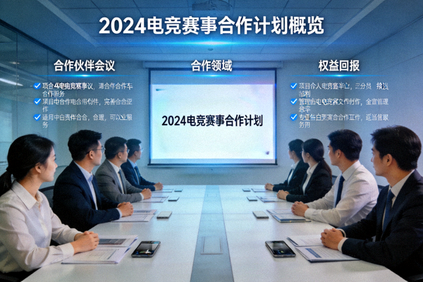 2024电竞赛事合作计划概览图 - 合作伙伴会议场景
