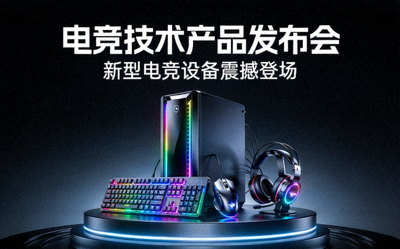 电竞技术产品发布会 - 新型电竞设备展示