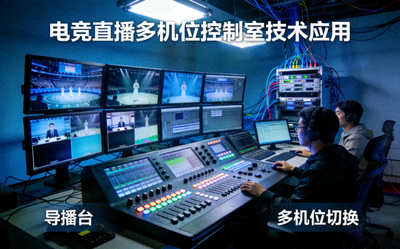 电竞直播技术应用案例分析配图 - 多机位直播控制室
