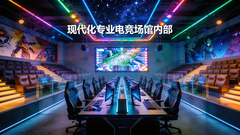 电竞场馆建设标准与运营模式研究文章配图 - 现代化专业电竞场馆内部