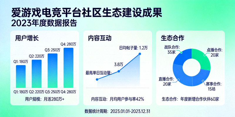 爱游戏电竞平台社区生态建设成果详细报道配图 - 社区数据图表