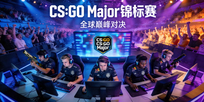 CS:GO Major锦标赛宣传图 - 比赛现场与选手