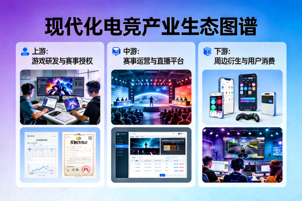 电竞产业发展现状展示 - 现代化电竞产业生态图谱