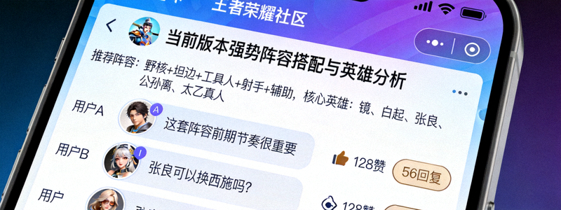 王者荣耀玩家社区讨论区截图 - 阵容搭配与英雄分析