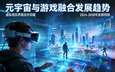 元宇宙与游戏融合发展趋势配图 - 虚拟现实界面