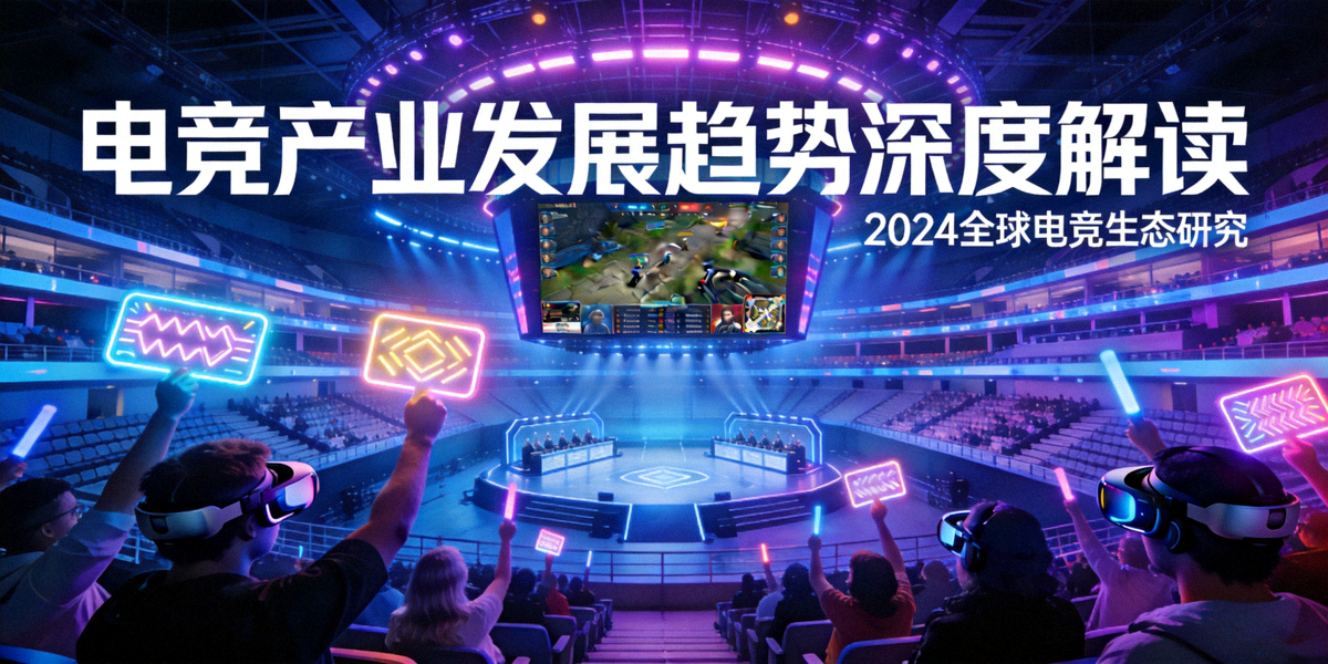 电竞产业发展趋势深度解读主图 - 现代化电竞比赛场馆与观众