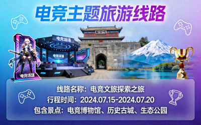 电竞与文旅融合案例 - 电竞主题旅游线路宣传