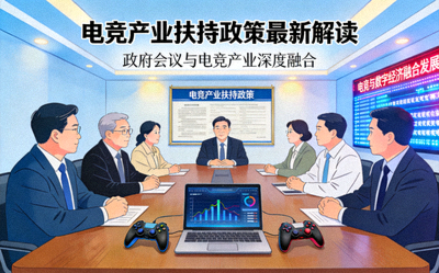 电竞产业扶持政策最新解读报道配图 - 政府会议与电竞结合