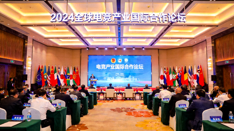 电竞产业国际合作论坛详细报道配图 - 国际会议现场全景