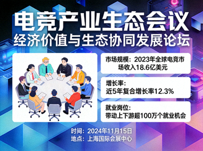 电竞产业经济价值展示图二 - 电竞产业生态会议