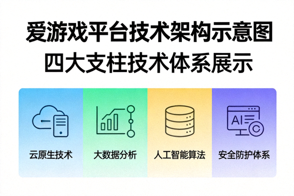 爱游戏平台技术架构示意图 - 四大支柱技术体系展示