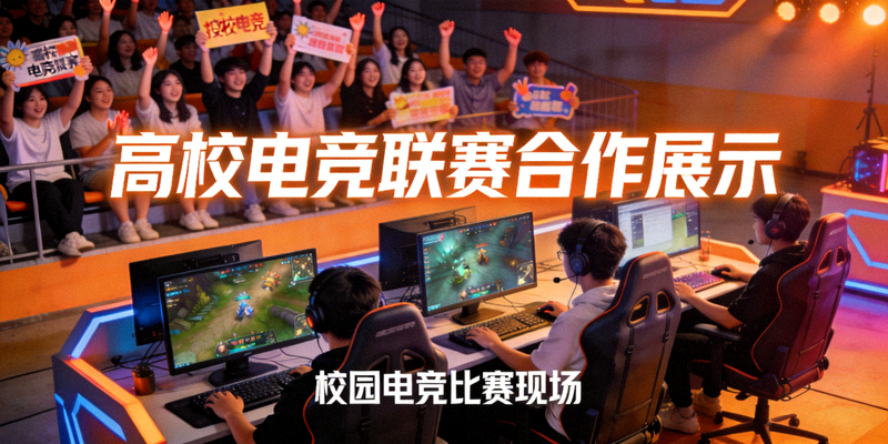 高校电竞联赛合作展示 - 校园电竞比赛场景