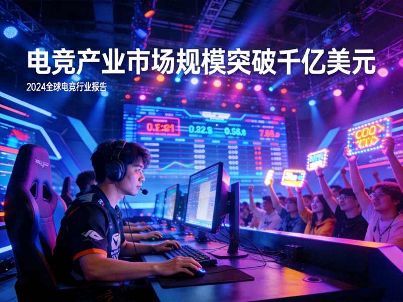 电竞产业市场规模突破千亿美元报道配图 - 电竞比赛现场