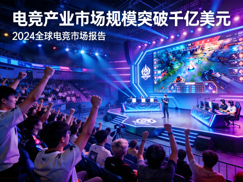 电竞产业市场规模突破千亿美元报道配图 - 电竞比赛现场
