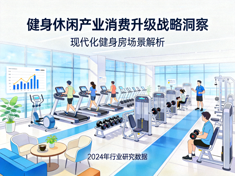 健身休闲产业消费升级战略洞察配图 - 现代化健身房