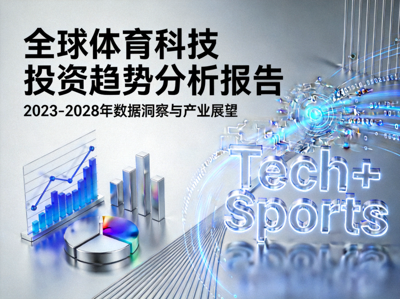 全球体育科技投资趋势分析报告封面 - 数据图表与科技元素