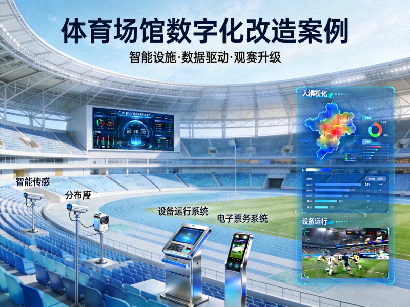 体育赛事数字化转型案例研究配图 - 体育场馆数字化改造