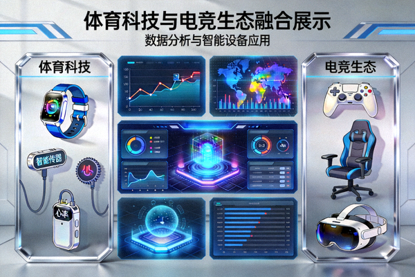 体育科技与电竞生态融合展示 - 数据分析与智能设备应用