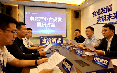 电竞产业合规发展研讨会现场图片 - 行业专家政策讨论