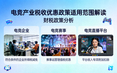 电竞产业税收优惠政策适用范围解读配图 - 财税政策分析
