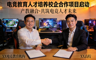 电竞教育机构合作项目启动报道配图 - 人才培养与校企合作