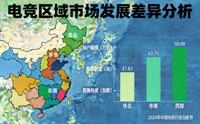 电竞区域市场发展差异分析配图 - 不同地区市场对比