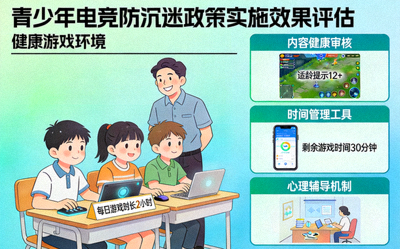 青少年电竞防沉迷政策实施效果评估配图 - 健康游戏环境