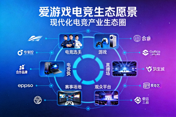 爱游戏电竞生态愿景展示图 - 现代化电竞产业生态圈