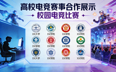 高校电竞赛事合作展示图 - 校园电竞比赛