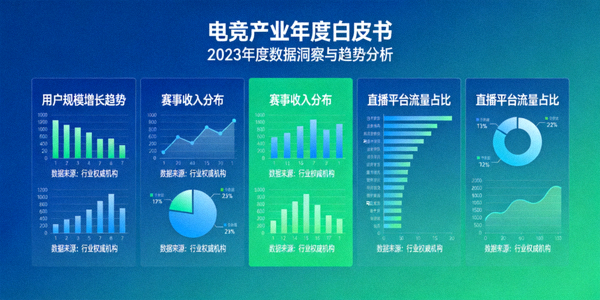 电竞产业年度白皮书发布报道配图 - 数据分析图表