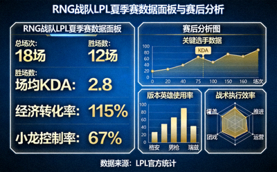 RNG战队LPL夏季赛数据面板与赛后分析图