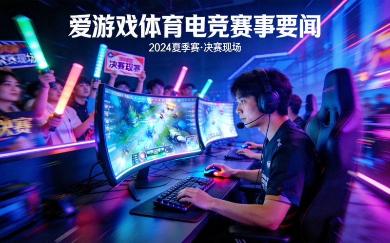 电子竞技选手在霓虹灯光下专注操作的比赛现场——爱游戏体育电竞赛事要闻配图