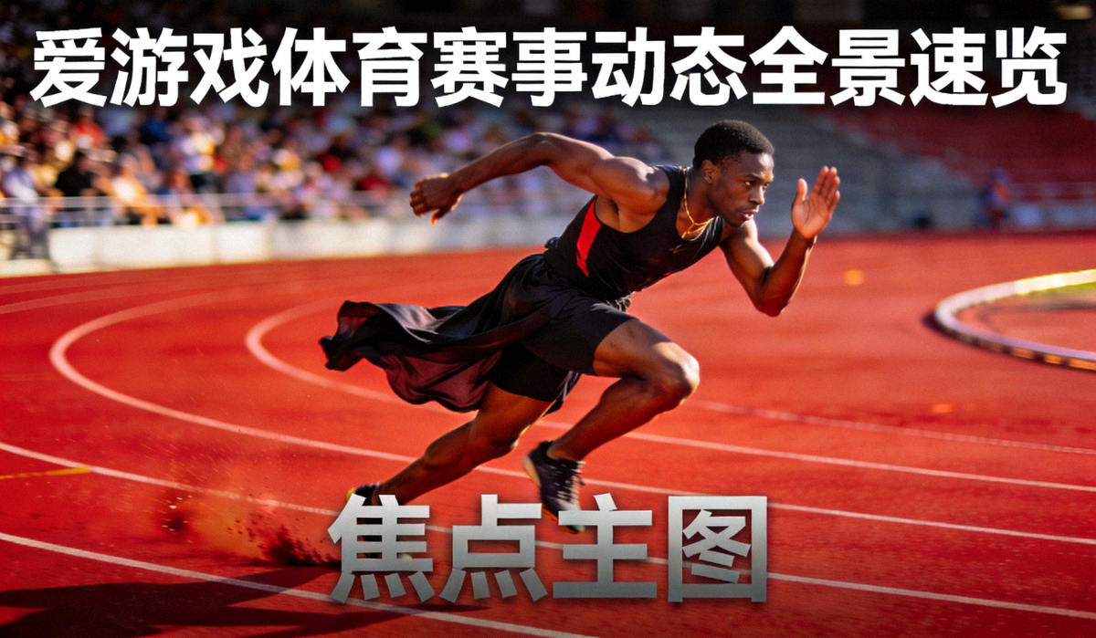 田径运动员在红色跑道上全力冲刺的瞬间——爱游戏体育赛事动态全景速览焦点主图