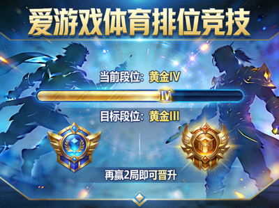 爱游戏体育排位竞技模式展示图 - 天梯段位晋升界面