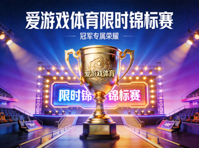 爱游戏体育限时锦标赛展示图 - 冠军奖杯与赛事舞台