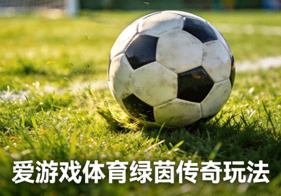 爱游戏体育绿茵传奇玩法配图 - 足球在草地球场上的特写