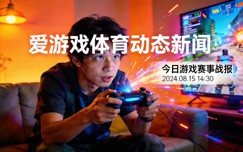 爱游戏体育动态新闻动态更新配图 - 玩家使用手柄沉浸在游戏画面中的场景